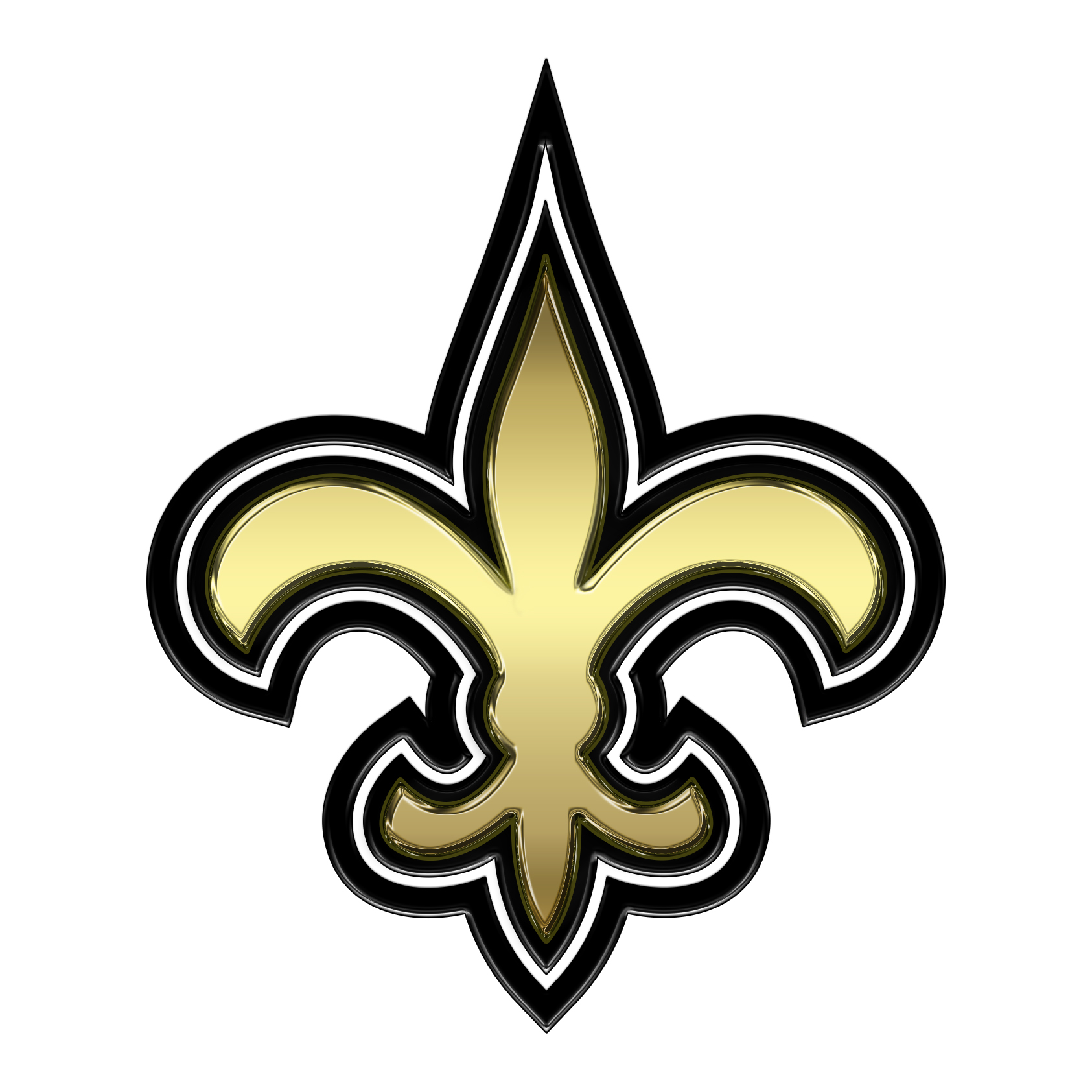 New Orleans Saints Crystal Logo vinyl decal